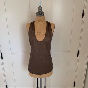 JOIE shimmery linen tank